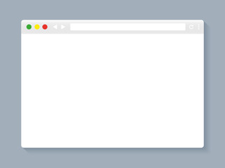 Simple browser window. Browser icon
