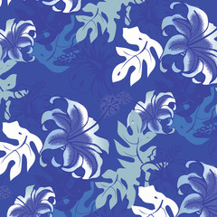 Fashionable pattern in small flowers. Floral background for textiles.