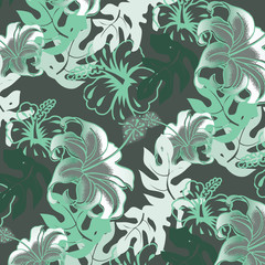 Fashionable pattern in small flowers. Floral background for textiles.