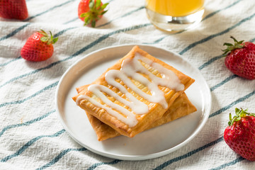 Sweet Breakfast Strawberry Toaster Pastry