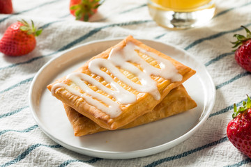 Sweet Breakfast Strawberry Toaster Pastry