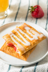 Sweet Breakfast Strawberry Toaster Pastry