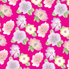 Fashionable pattern in small flowers. Floral background for textiles.