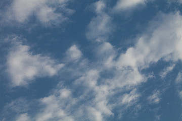 blue sky with white clouds