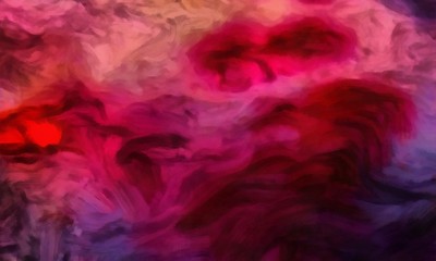 Abstraction painted in oil style. Colorful texture background. Multicolored wallpaper graphic design. Pattern for creating artwork and print. Crazy warm colors and cartoon effect. Fun psychedelic art.