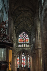 Fototapeta premium Inside of the Cathedral Saint-Andre