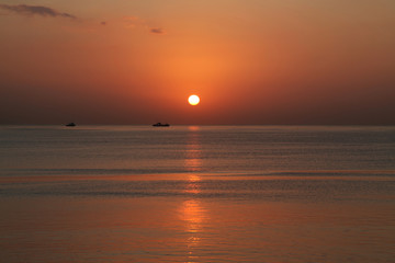 amanecer desde el mar