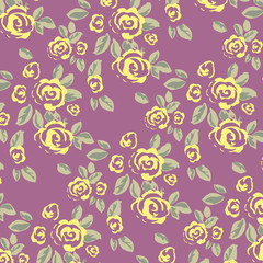 Fashionable pattern in small flowers. Floral background for textiles.