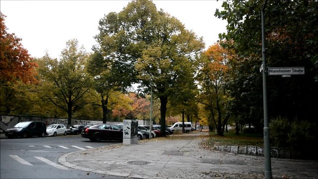 Autumnal Impressions from City Park (Fennsee) in Berlin Wilmersdorf from October 25, 2016, Germany 
