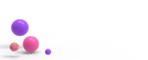 Render de esferas de colores