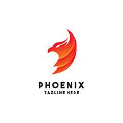 Phoenix Logo Design Inspiration, Vector Illustration