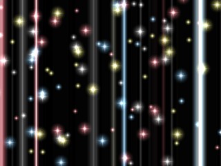 Fototapeta na wymiar Colorful stars on phosphorescent abstract lines background
