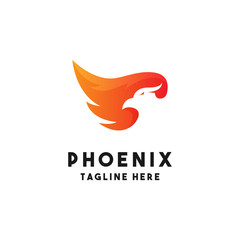 Phoenix Logo Design Inspiration, Vector Illustration