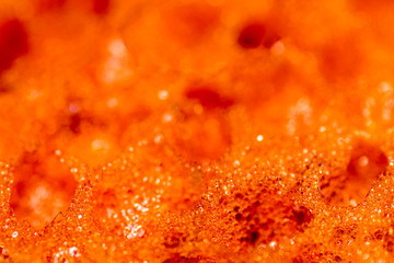 macro shot of kitchen sponge