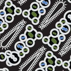 Geometric ornament for ceramics, wallpaper, textile