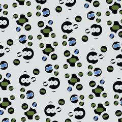 Geometric ornament for ceramics, wallpaper, textile