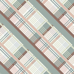 Tartan pattern. Geometric elements for fabric, textile