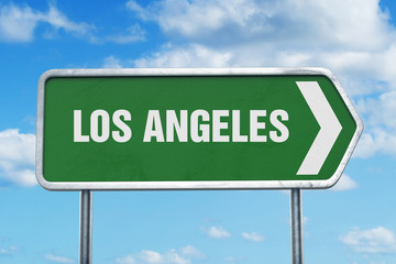 Los Angeles Road Sign