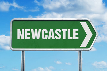 Newcastle Road Sign