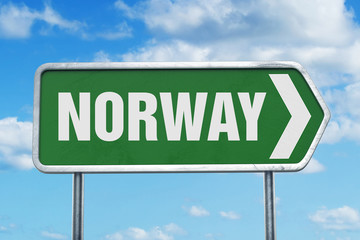 Norway Road Sign