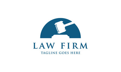 Law and Attorney Firm Logo Vector Design Template