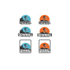 downhill logo set