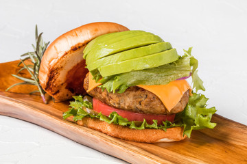 ハンバーガー　American fast food hamburger