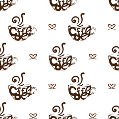 coffee pattern background graphic