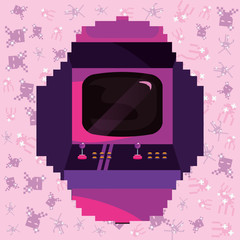 Obraz premium video game retro