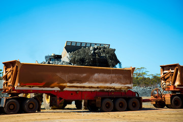 Mining Ore Loads on Road Train