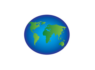 planet map satillite view for logo design vector, globe icon, earth symbol