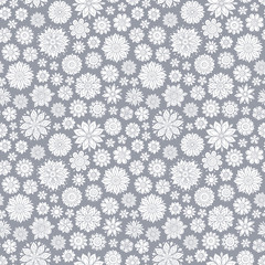 Seamless vector floral pattern, spring/summer backdrop.
