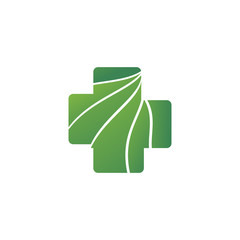 Medical and health care logo design vector template