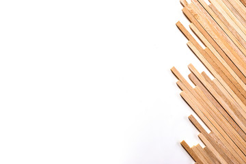 Balsa wood sticks background and texture