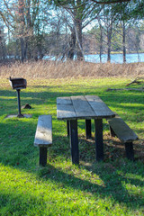 picnic table and chairs