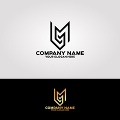 logotype_creative_elegant_letter_M_and_L_09