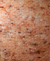 Red old brick wall