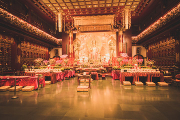A buddhist temple in Singapore.