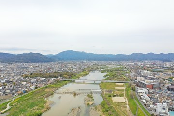 京都市内　空撮