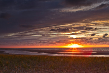 Sonnenuntergang an der Nordsee