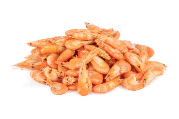 bunch of little shrimp on white - Powered by Adobe