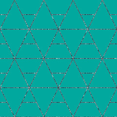 Geometric background with rhombus. Abstract geometric pattern. Glitter texture.Vector seamless geometric pattern.
