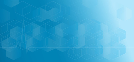 Obraz premium The abstract blue graphic for background content.