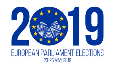 european elections 23-26 may 2019 vector poster