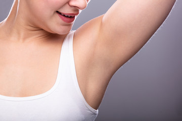 Woman Showing Clean Underarms