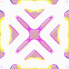 Pattern tile, ornate geometric pattern and abstract colored background