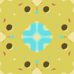 Pattern tile, ornate geometric pattern and abstract colored background