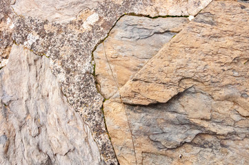 Italian ancient house: typical stone wall