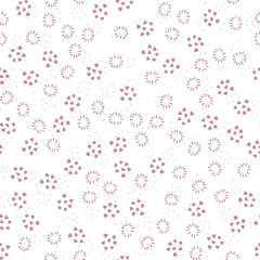 Seamless pattern background of simple elements. Doodle hand drawn illustration