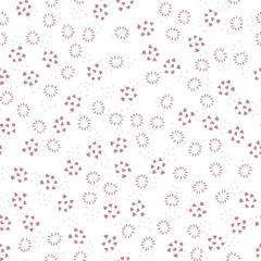 Seamless pattern background of simple elements. Doodle hand drawn illustration vector